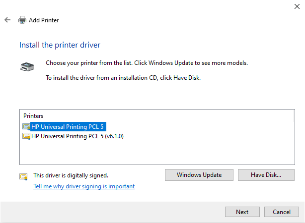 HP Universal PCL5 Driver Set Up – TypeHaus Help Center